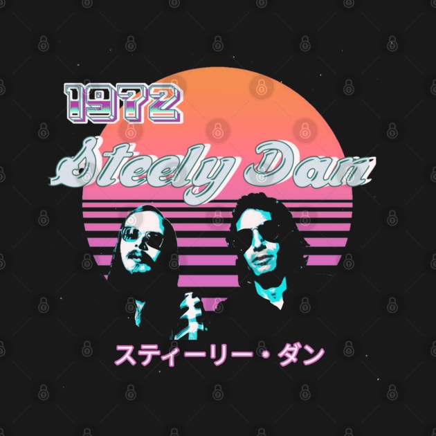 Retro Sunsset Steely Dan 1972 Fanart by faeza dsgn