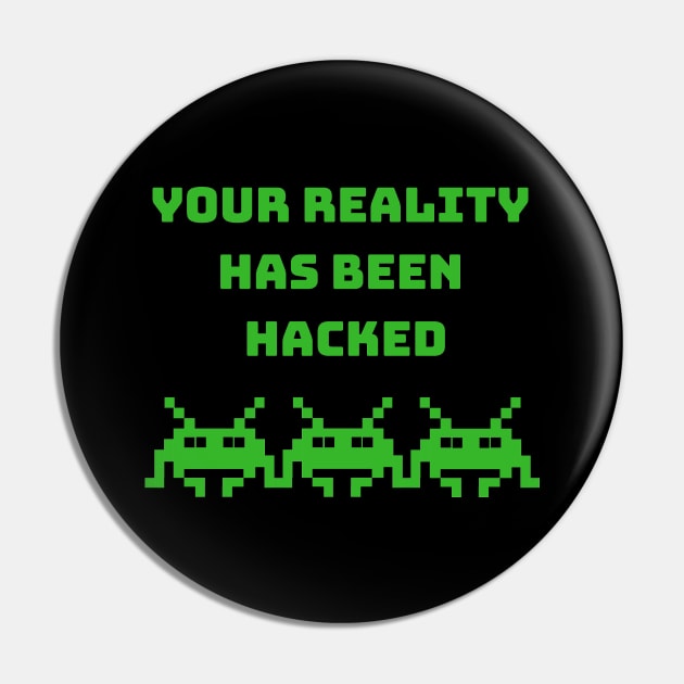 Hacked reality Pin by WordsGames