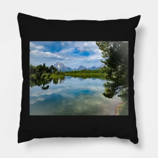 Resting at Oxbow Bend Pillow