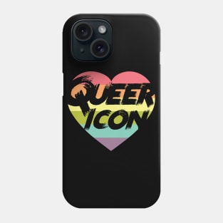 Queer Icon Rainbow Heart Phone Case