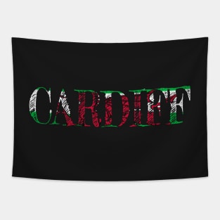 CARDIFF WELSH FLAG Tapestry