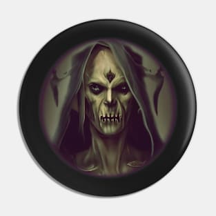 Hooded Vampire Pin