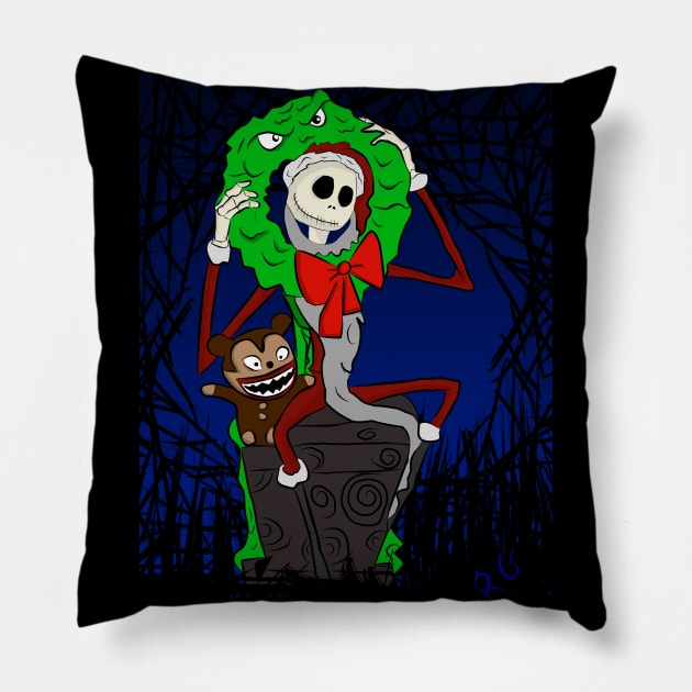 Nightmare Before Christmas Pillow by RG Illustration