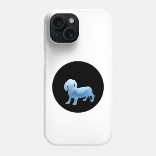 Dachshund - Ocean Blue Silhouette Phone Case