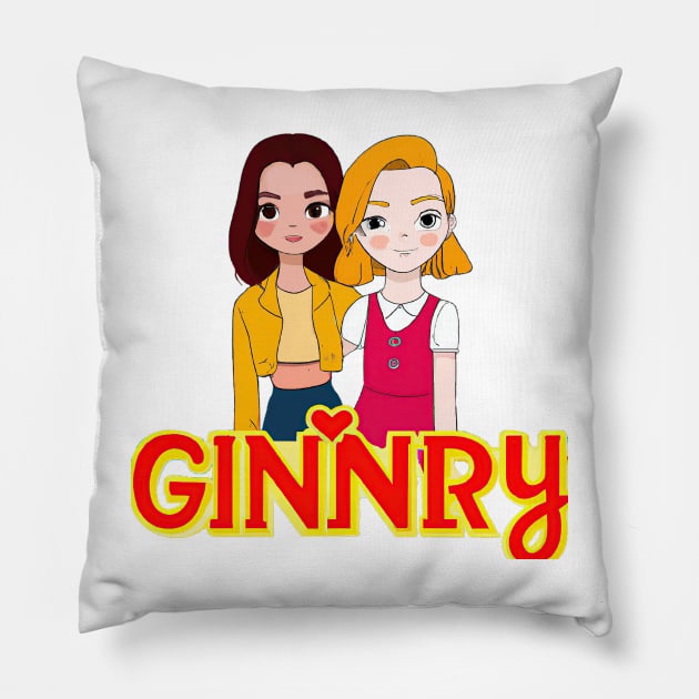 Ginny and Georgia from Netflix series Pillow by Maffw