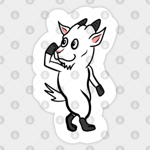 Goat Hype Dance Move Goat Sticker Teepublic