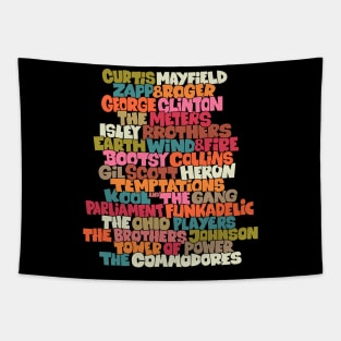 Funk Legends: The Groovy Rhythm of Cult Bands Tapestry