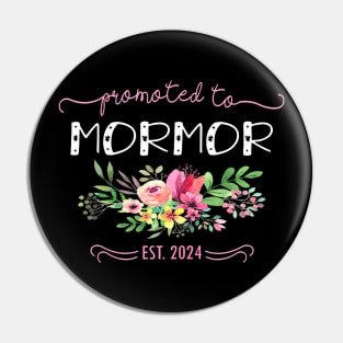 Promoted To Mormor Est 2024 New Grandma Mother Day Pin