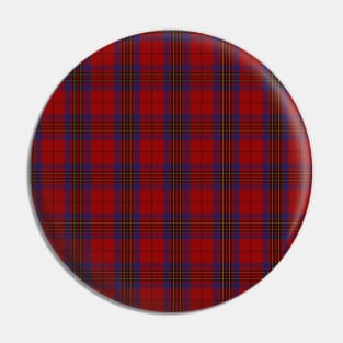 Leslie Clan Tartan (Red) Pin