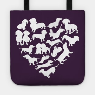 Heart full of dogs Cute little dogs in a heart Heart Full Of Dogs Doglove Only dogs in my heart Tote