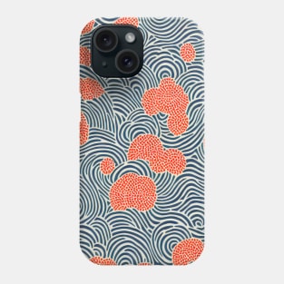 Japanese seigaiha waves pattern minimalist Phone Case