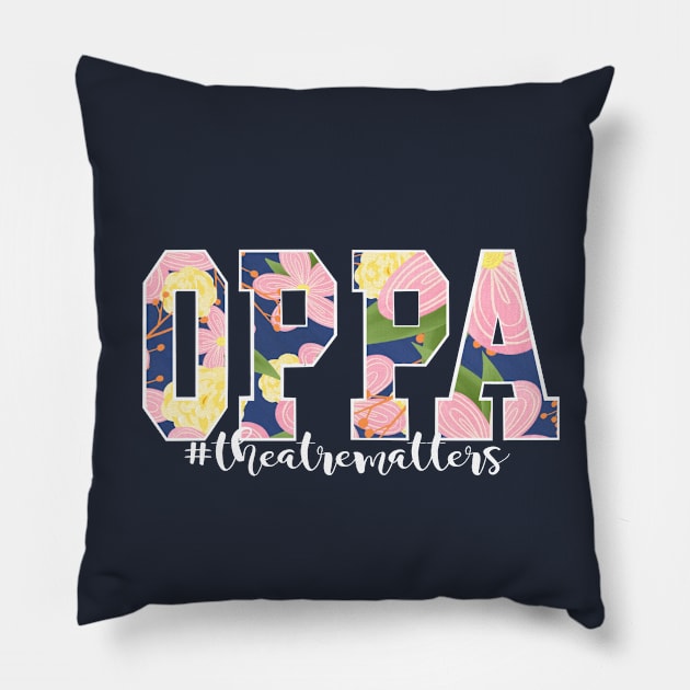 OPPA! Floral Pillow by On Pitch Performing Arts