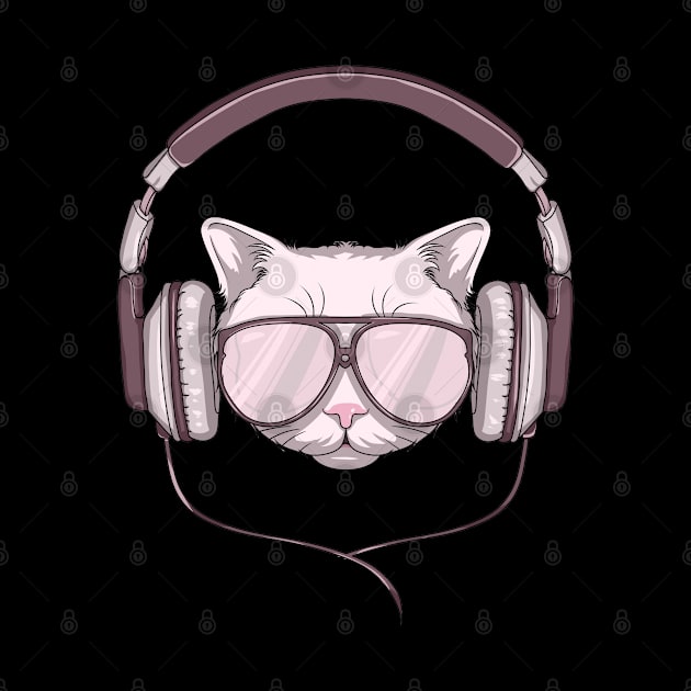 Cool cat is listen music by Markus Schnabel