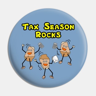 Accountant Tax Season Rocks Pin