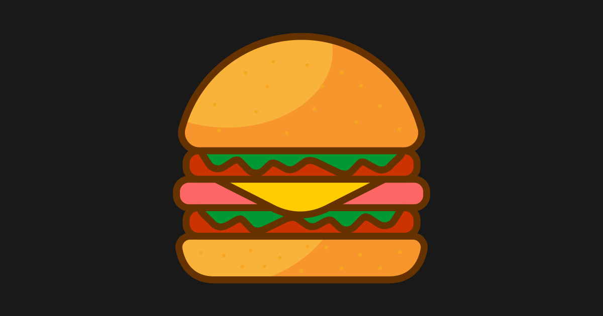 Love Burger Hamburger Sticker Teepublic 