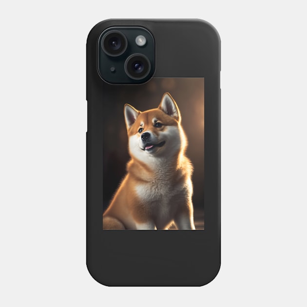 Happy Shiba Inu Dog Phone Case by KoolArtDistrict