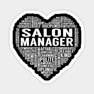 Salon Manager Heart Magnet