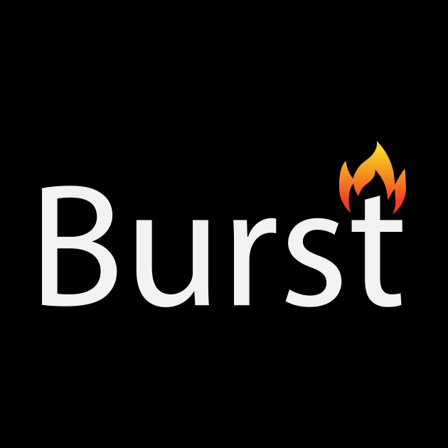 Burst artistic text design by BL4CK&WH1TE 