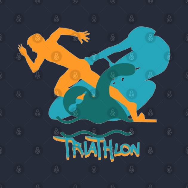 Triathlon , Swim ,Bike, Run by KoumlisArt