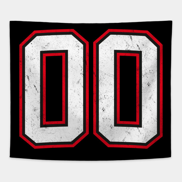 Number Double Zero Number Tapestry TeePublic