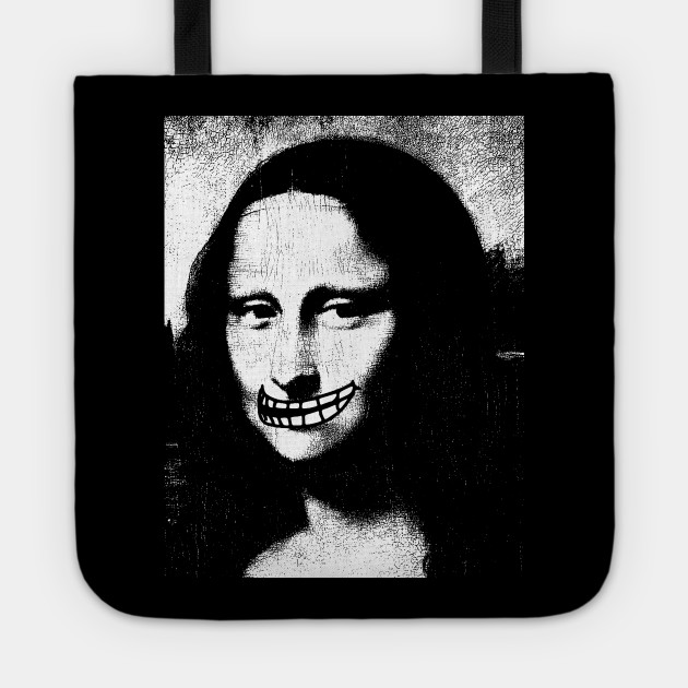 Mona Lisa Meme Smile Memeshirt Tote Teepublic Au