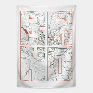 Brno, Czech Republic City Map Typography - Bohemian Tapestry