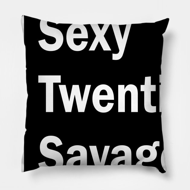 Sexy twenties Savage Pillow by snnt