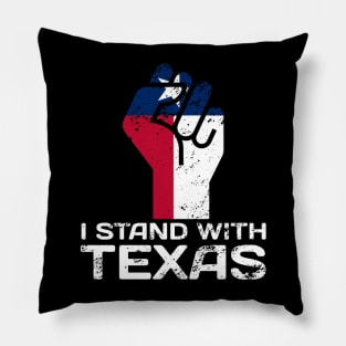 I stand with texas Pillow