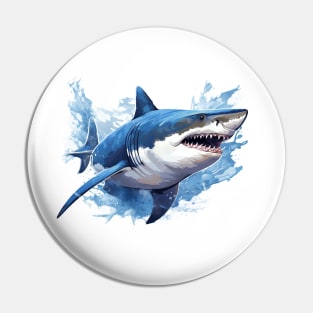 Blue Shark Pin