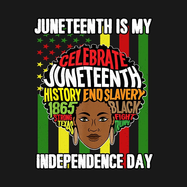 Juneteenth Is My Independence Day Black Women Afro Melanin by joneK