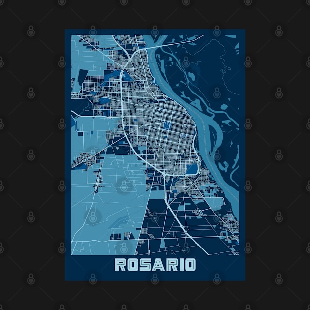 Rosario - Argentina Peace City Map by tienstencil