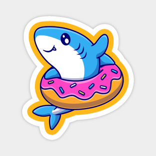 Tim the Donut Shark Magnet