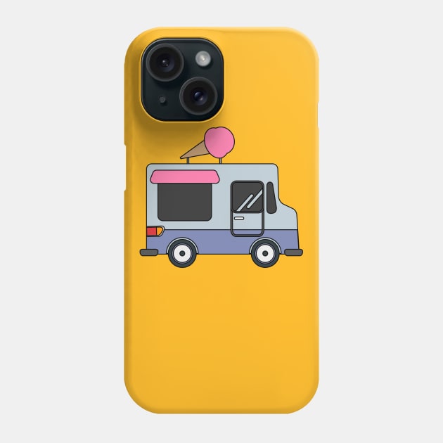 Ice cream truck Phone Case by Birdbox