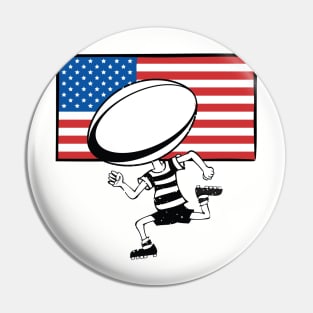 Rugby Kid USA Fan Pin