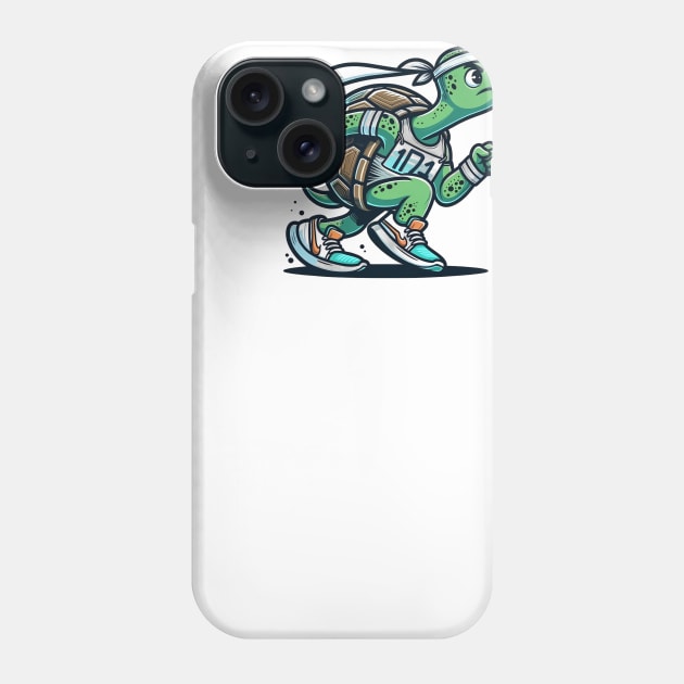 Marathon Turtle: Slow and Steady Wins Phone Case by Purrformance Wear