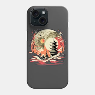 Japanese Temple Tokyo  Asian Inspired Retro Japan Phone Case