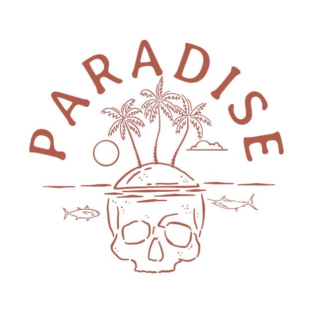 Paradise Skull Island by Tees For UR DAY