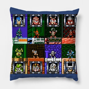 Mega Man 4 Bosses Pillow