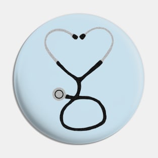 Doctor's Geart Shaped Stethoscope Pin