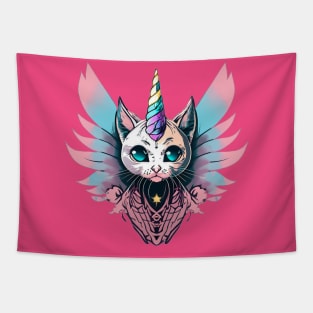 Unicorn Kitten Tapestry