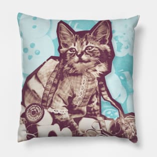 Vintage Cats - Mischief Makers Pillow