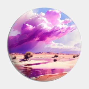 Pink Desert Clouds Pin