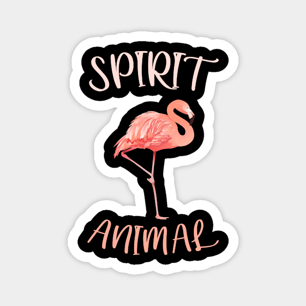 Flamingo Spirit Animal Magnet by dukito