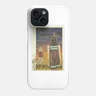 Lighthouse Crow Girl Phone Case