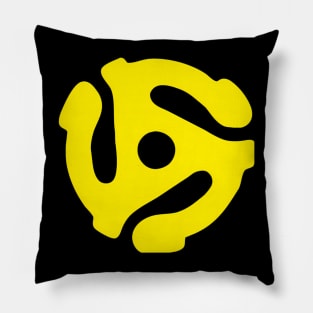 45 record adapter "spider" Pillow