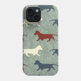 Dachshunds On The March Phone Case