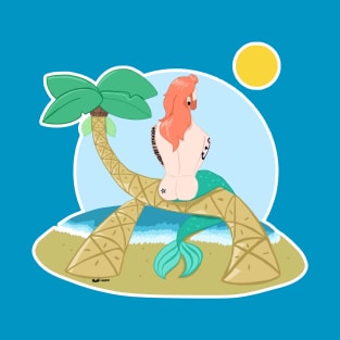 Merman On The Beach T-Shirt