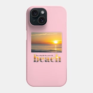 Tropical summer sunrise at the beach Phone Case