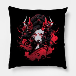 geisha demon Pillow