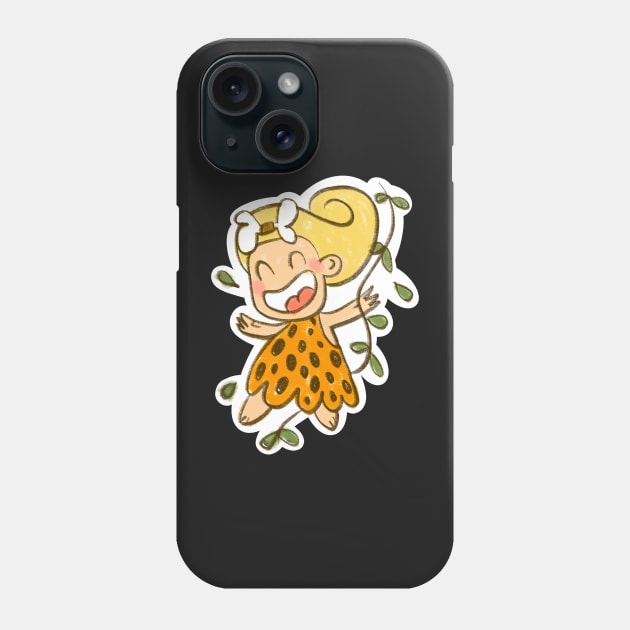 Wild child jungle babe Jane and Tarzan Phone Case by sianelliot